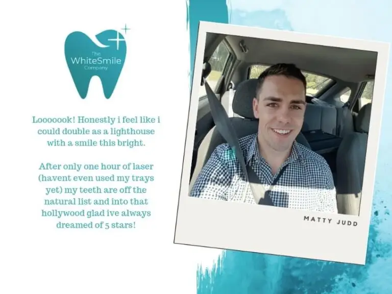 Customer review and testimonial - The White Smile Company Christchurch