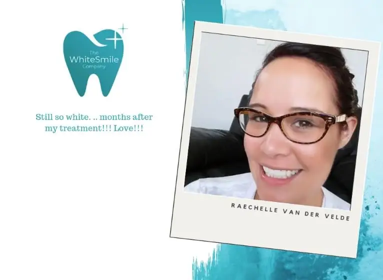 Five star customer review with photo - The White Smile Company Christchurch teeth whitening